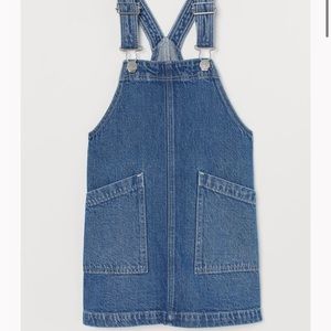 H&M Girls Denim Overall Dress